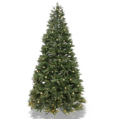 Hovden juletre 290 cm fra Oakland med støpte barnåler og integrerte LED-lys. Imponerende, naturtro juletre i eksklusiv kvalitet for rom med høy takhøyde.