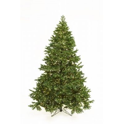 kunstig juletre med lys 210 cm