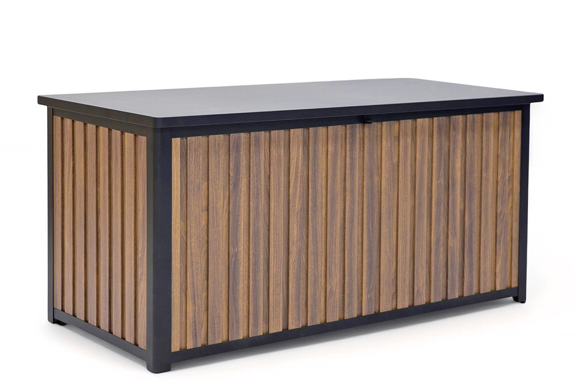 Tord Putekasse Koks 159x73,7x74,5 Aluminium 4 Teak OakShield aluminium sider. hjul og håndtak.