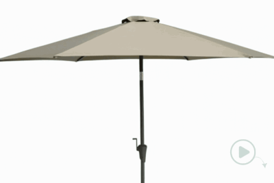 3500007 - Hageparasoll D270 m tilt Taupe