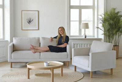 Sigrid 2 seter lys beige-14