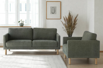 Sigrid 2 seter sofa+stol grønn-3