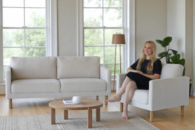 Sigrid 2 seter+stol lys beige--