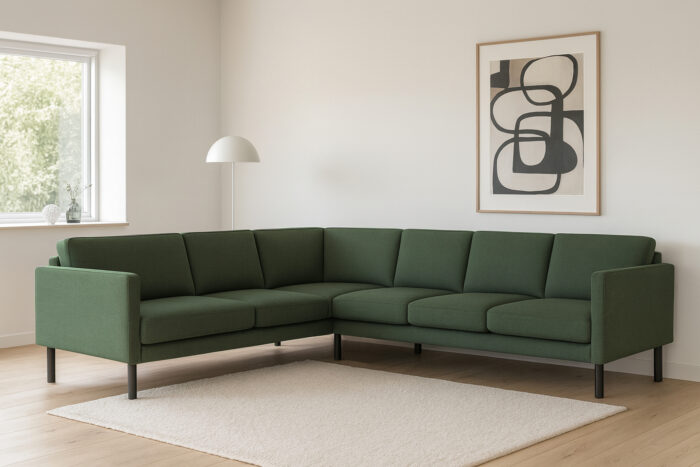 Sigrid 2+3 hjørnesofa grønn-9