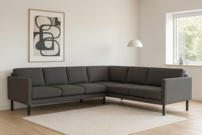 Sigrid hjørnesofa antrasitt 3+2-10