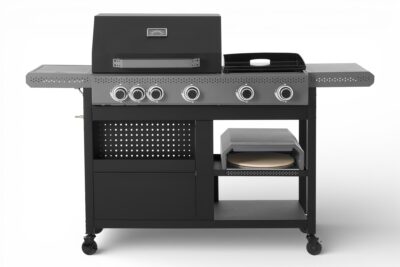 4600002 Tender Duo Gassgrill med pizzafunksjon og sidebrenner
