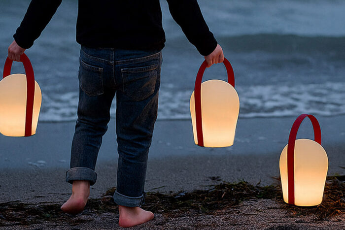 Bob lykt-medium-29cm-rød-2